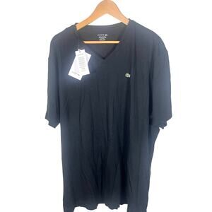 Lacoste Men's V-Neck Jersey Pima T-Shirt - Plus Size 4XL